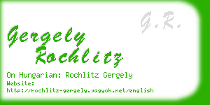 gergely rochlitz business card